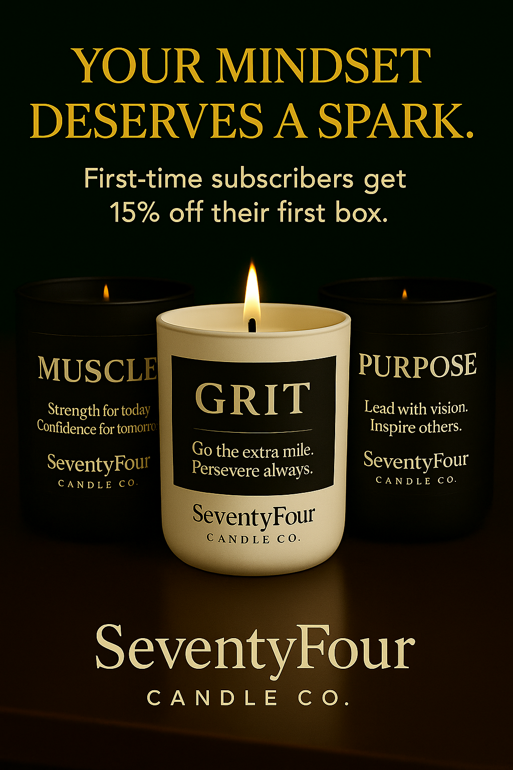 The Power Trio – GRIND, HUSTLE & EXECUTION Candle Mix Set