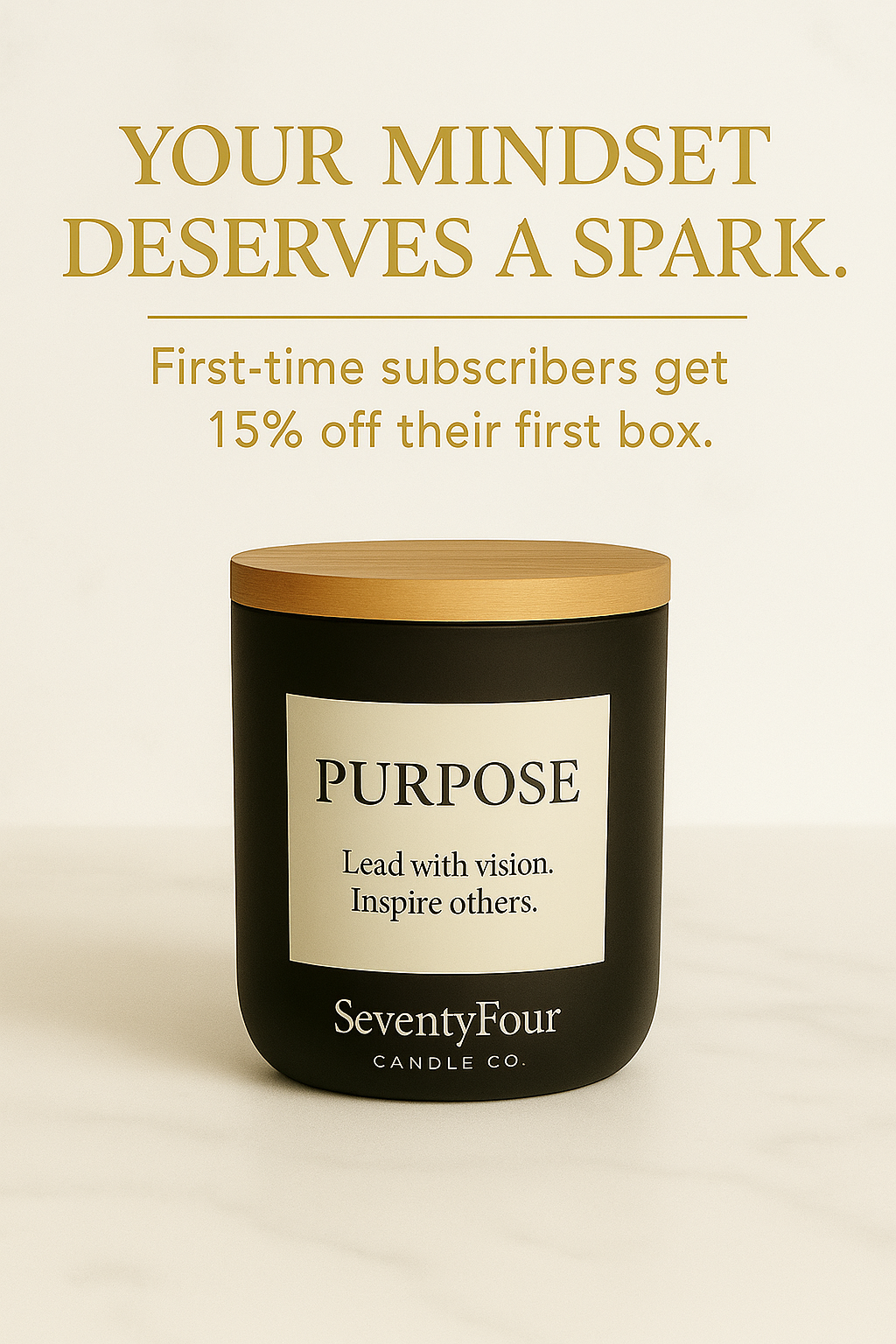 Affirmation Candle Club – Over 250 Words That Inspire | The SeventyFour Candle Co. Subscription Box