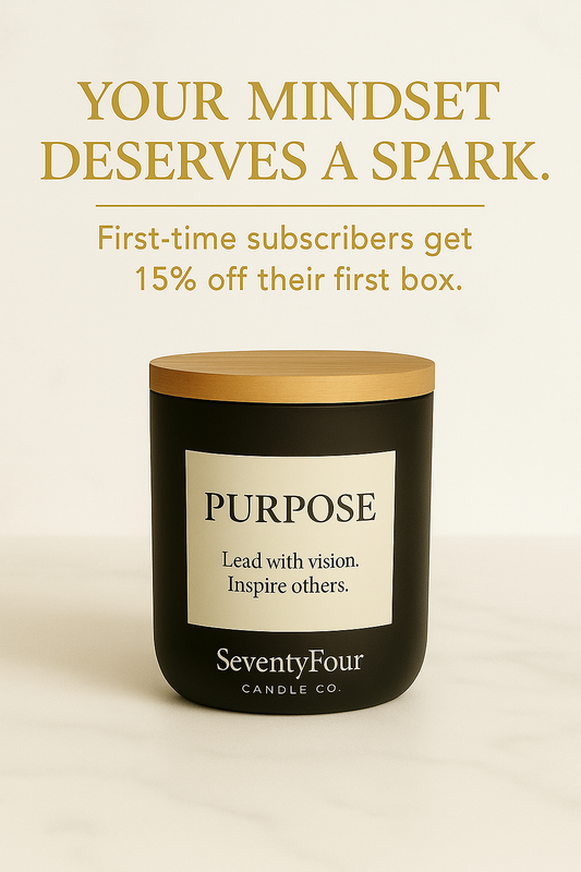 Affirmation Candle Club – Over 250 Words That Inspire | The SeventyFour Candle Co. Subscription Box