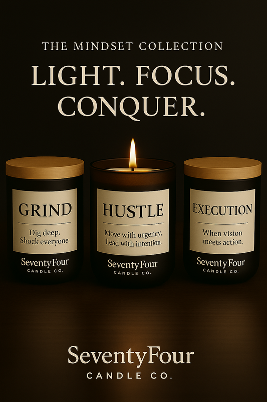 The Power Trio – GRIND, HUSTLE & EXECUTION Candle Mix Set