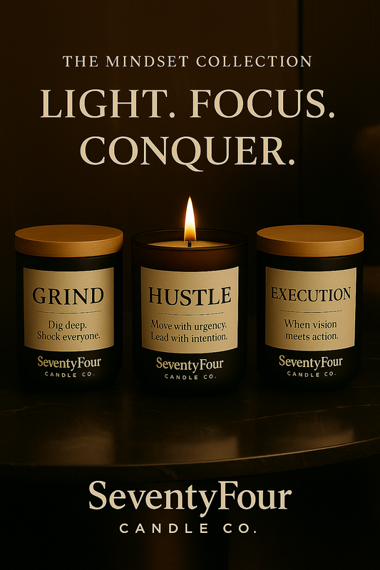 The Power Trio – GRIND, HUSTLE & EXECUTION Candle Mix Set