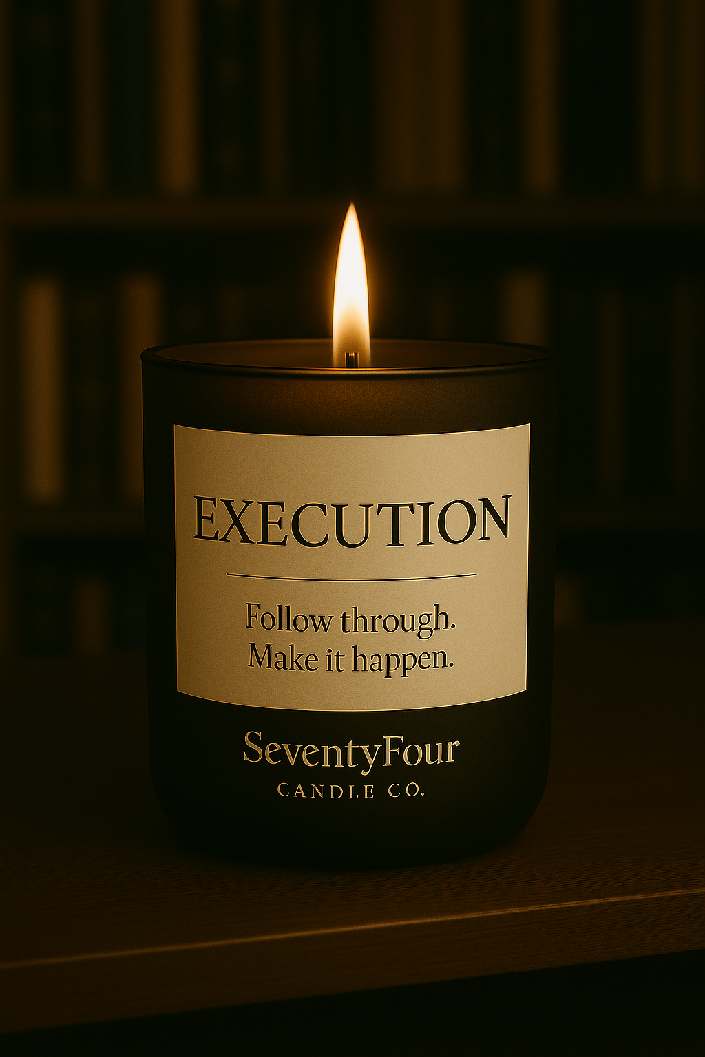 EXECUTION – Luxury Affirmation Candle | SeventyFour Candle Co.