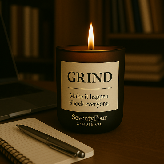 GRIND  – Luxury Affirmation Candle | SeventyFour Candle Co.